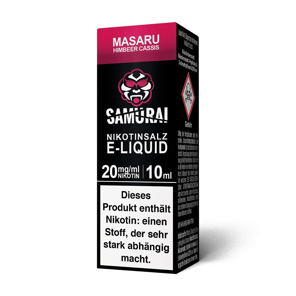 Samurai Nikotinsalz - Masaru Himbeer Cassis - Liquid 20mg 10ml