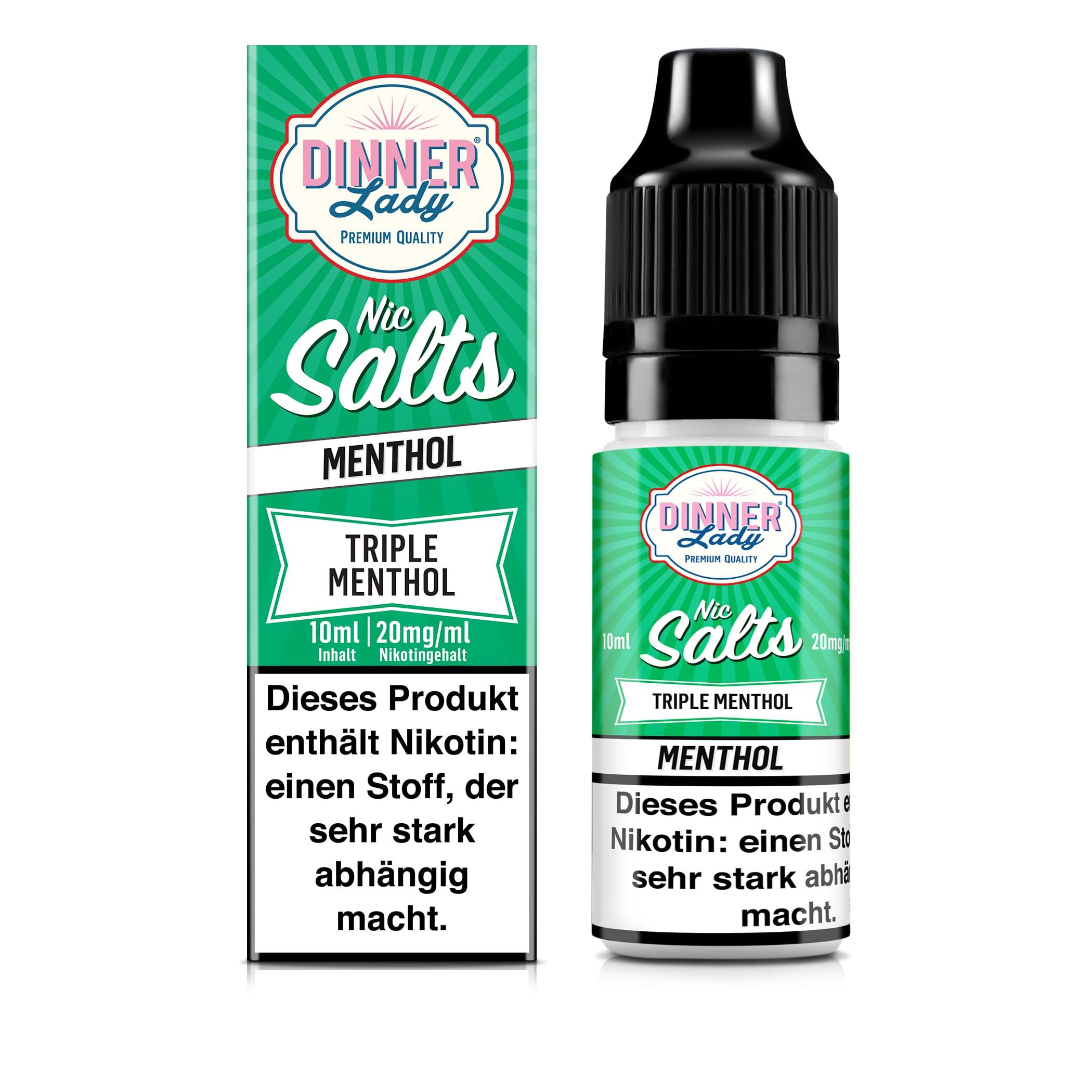 Dinner Lady Nikotinsalz - Triple Menthol - 50/50 10ml Liquid 20mg
