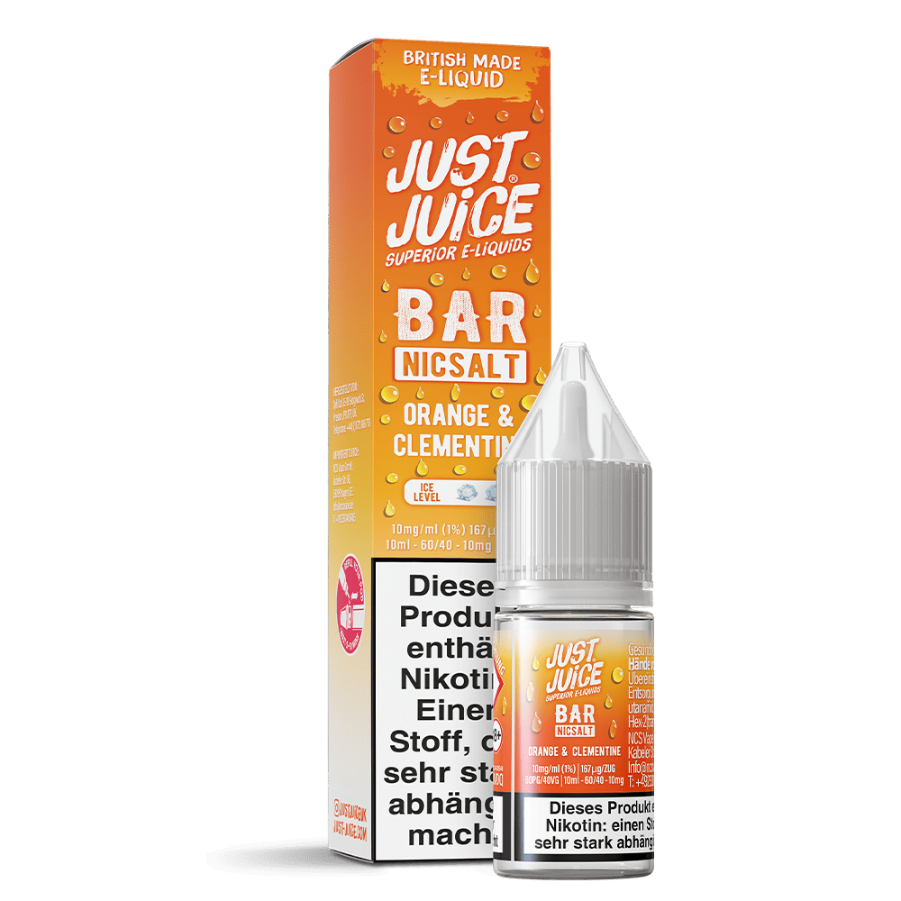 Just Juice Nikotinsalz - Orange & Clementine - 10ml Liquid 10mg