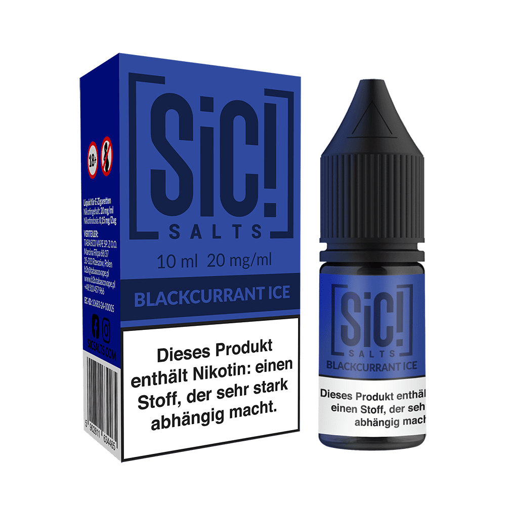 SIC Nikotinsalz - Blackcurrant Ice -10ml Liquid 20mg