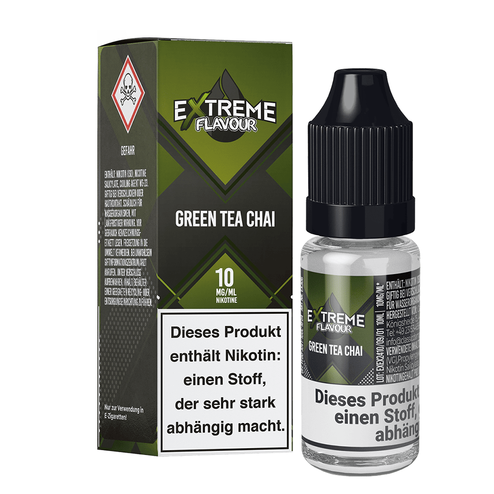 Extreme Flavour - Green Tea Chai - 10mg 10ml Hybrid-Nikotinsalzliquid