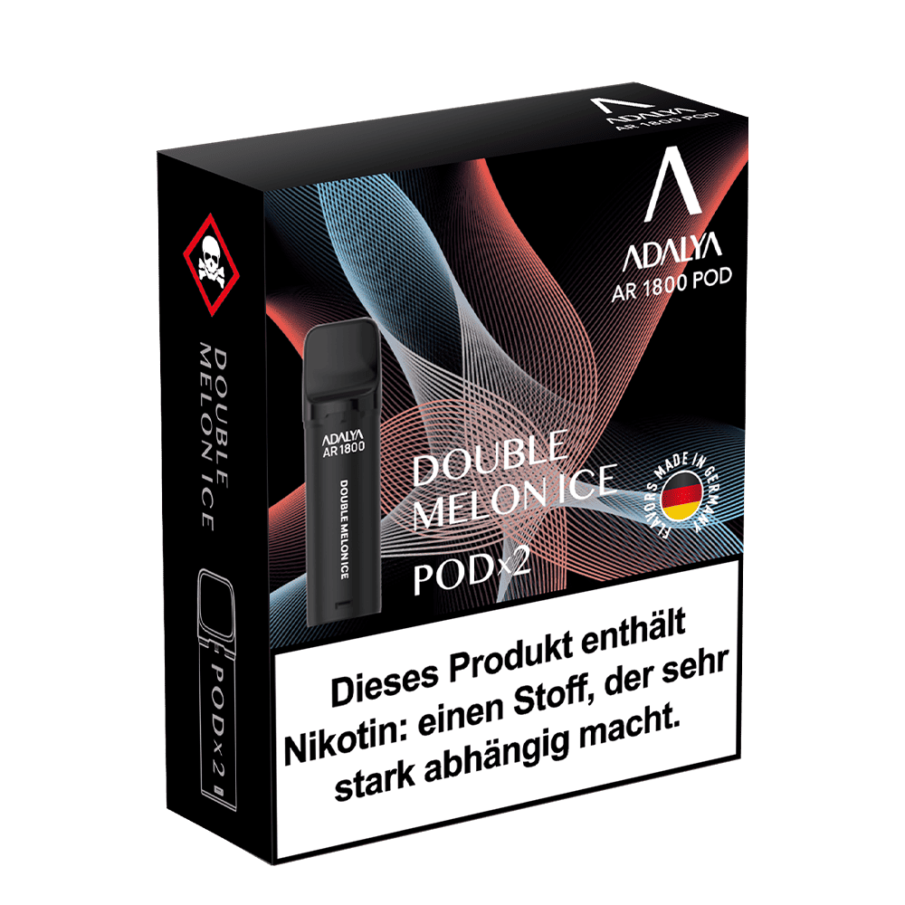 2x Adalya AR1800 - Double Melon Ice - 20mg Nikotinsalz 2ml