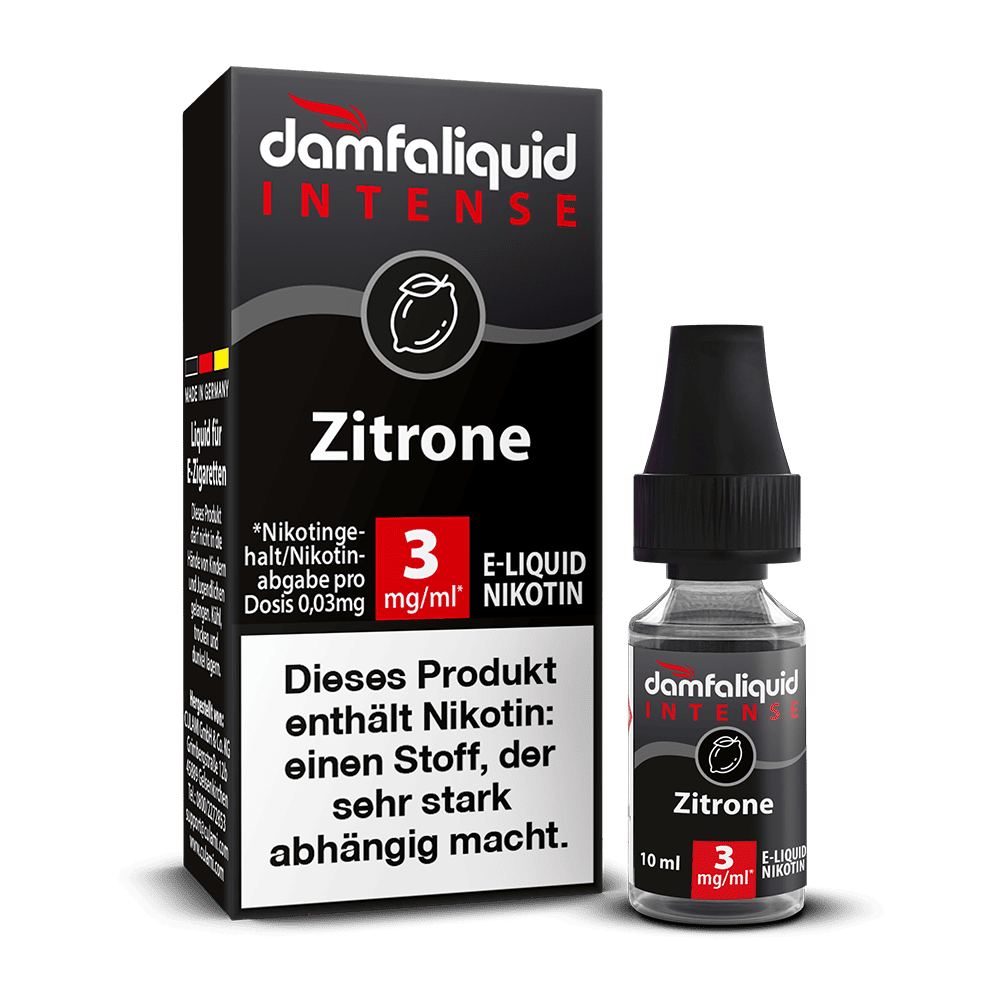 damfaliquid - Zitrone 3mg 10ml INTENSE