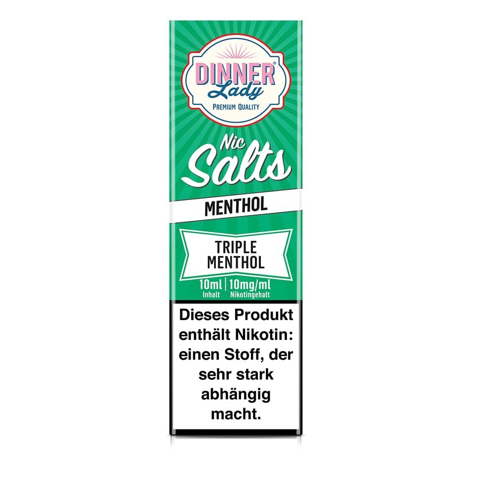 Dinner Lady Nikotinsalz - Triple Menthol - 50/50 10ml Liquid 10mg