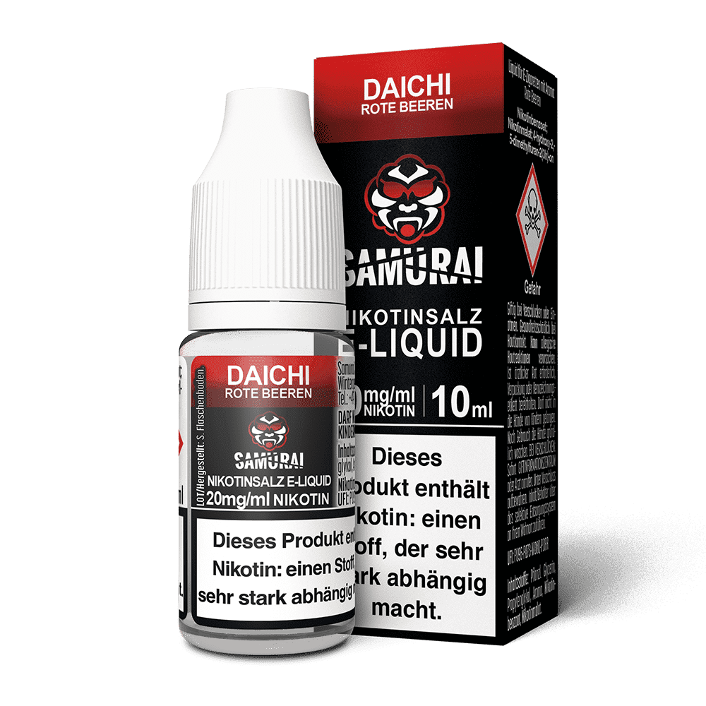 Samurai Nikotinsalz - Daichi Rote Beeren - Liquid 20mg 10ml