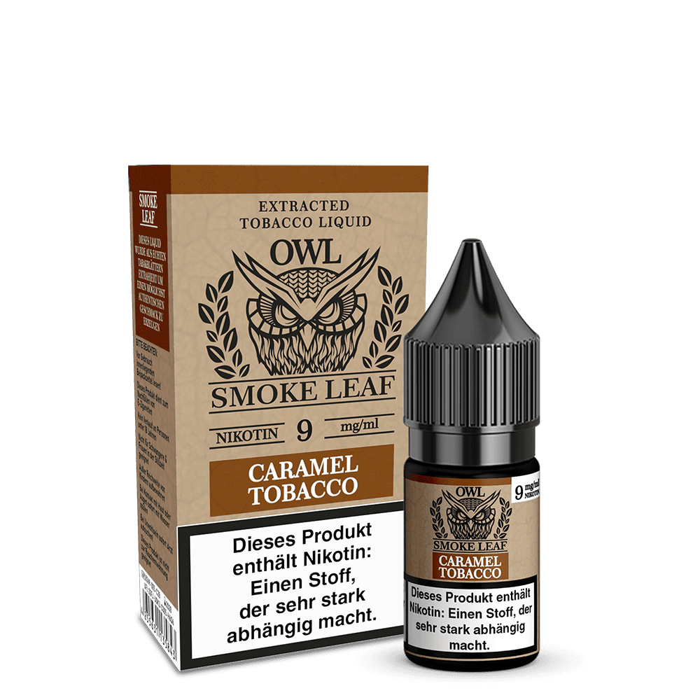 OWL Smoke Leaf Liquid - Caramel Tobacco - 10ml 9mg OWL Smoke Leaf Liquid - Caramel Tobacco - 10ml 9mg