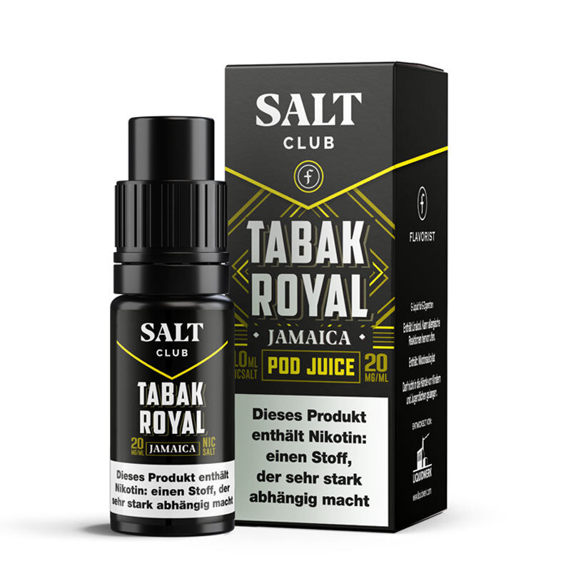 Salt Club Nikotinsalz - Flavorist Tabak Royal Jamaica - Liquid 10ml 20mg