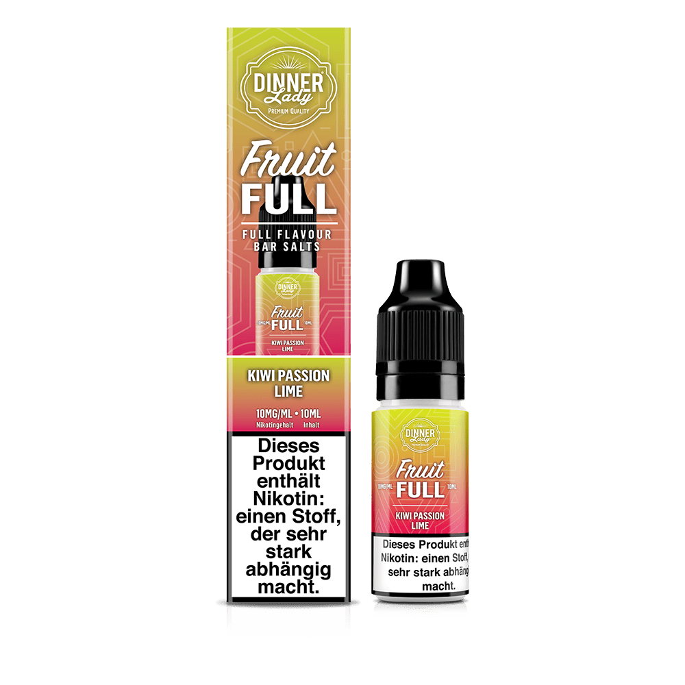 Dinner Lady Fruit Full Nikotinsalz - Kiwi Passion Lime - 10ml Liquid 10mg