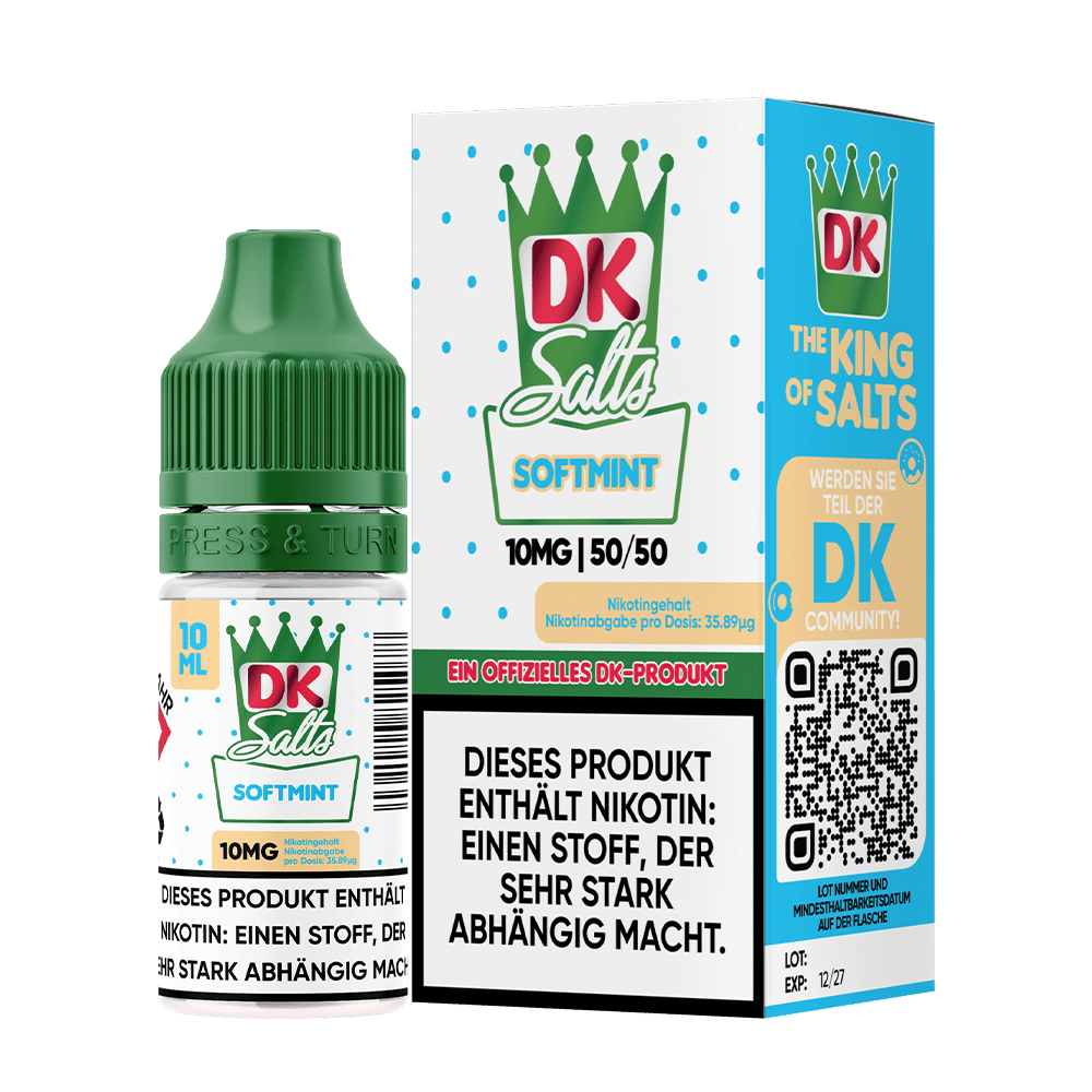 DK Salts Nikotinsalz - Softmint - Liquid 10mg 10ml