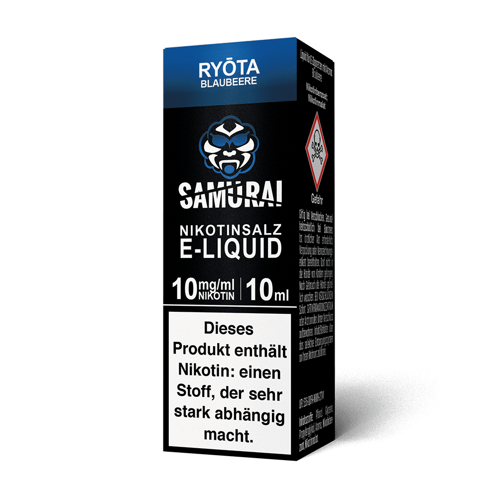 Samurai Nikotinsalz - Ryota Blaubeere - Liquid 10mg 10ml