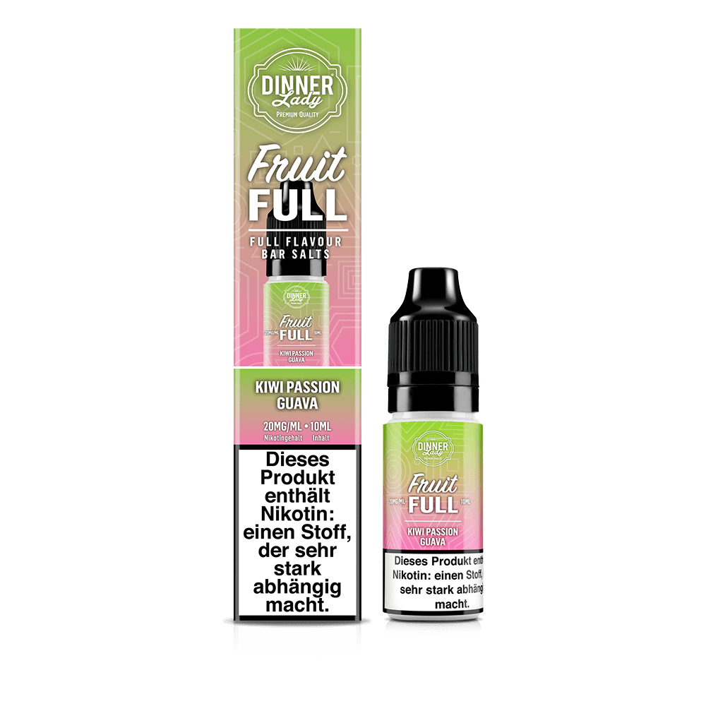 Dinner Lady Fruit Full Nikotinsalz - Kiwi Passion Guava - 10ml Liquid 20mg