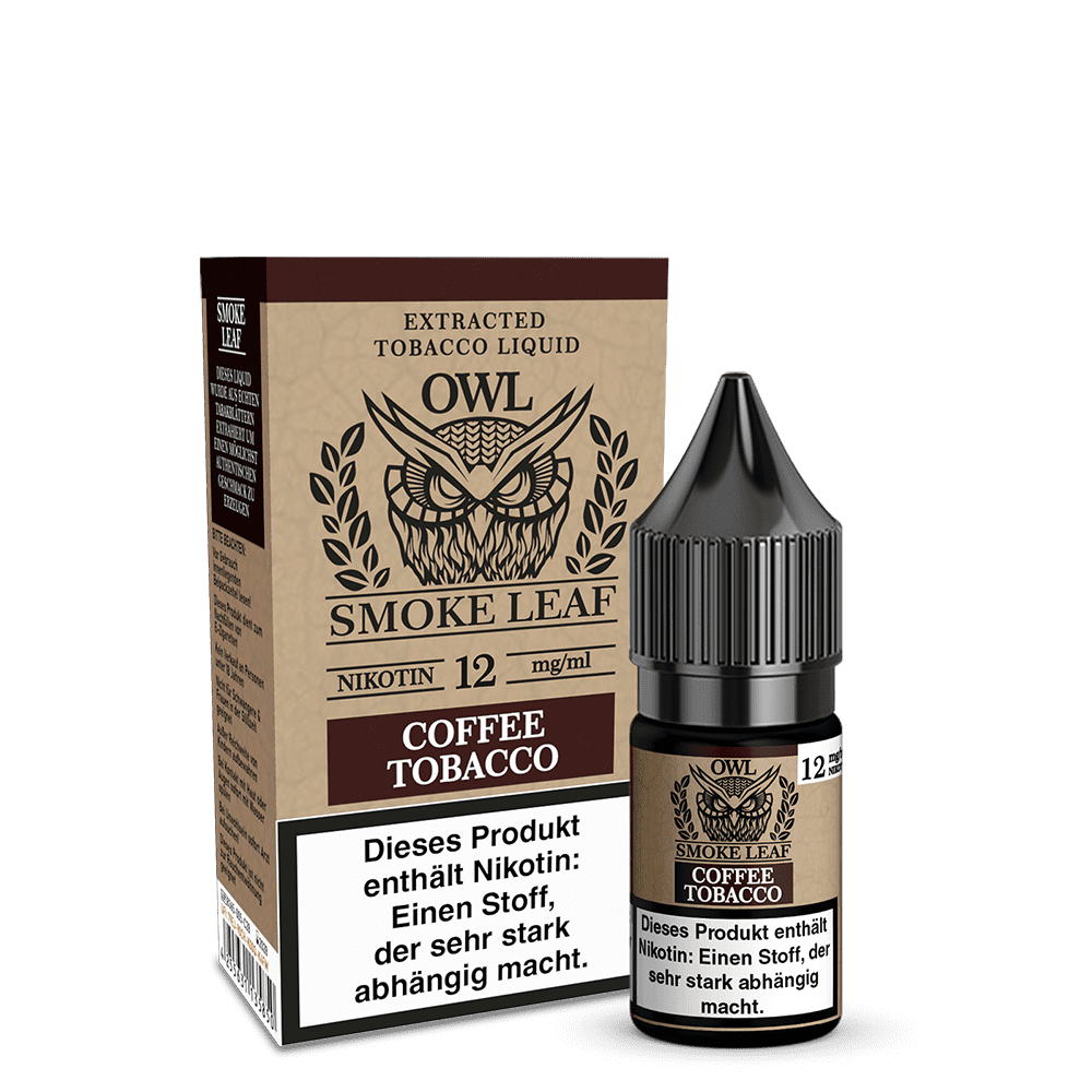 OWL Smoke Leaf Liquid - Coffee Tobacco - 10ml 12mg OWL Smoke Leaf Liquid - Coffee Tobacco - 10ml 12mg