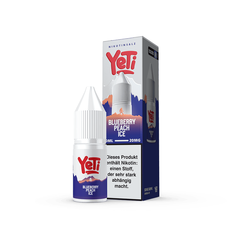Yeti Summit Nikotinsalz - Blueberry Peach Ice - Overdosed 10ml Liquid 20mg