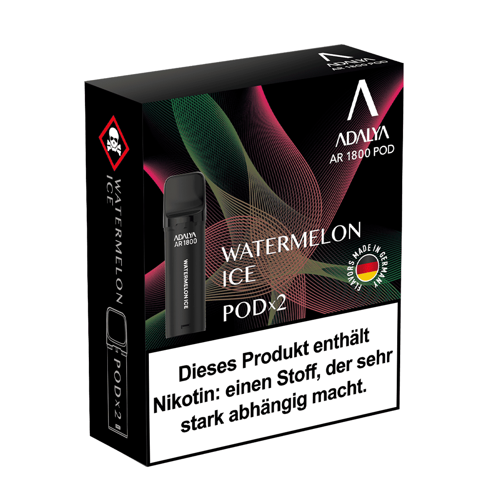 2x Adalya AR1800 - Watermelon Ice - 20mg Nikotinsalz 2ml