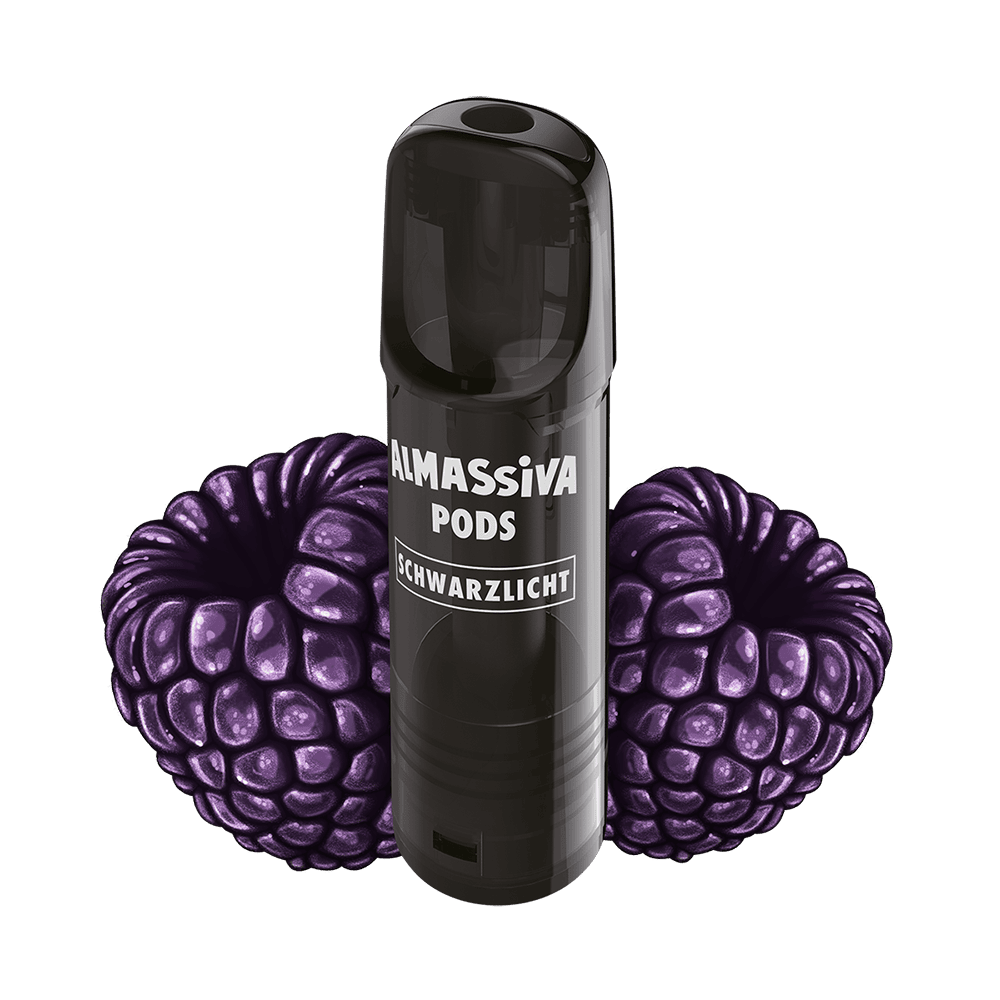 2x Almassiva Einweg Pod - Schwarzlicht - 17mg 2ml