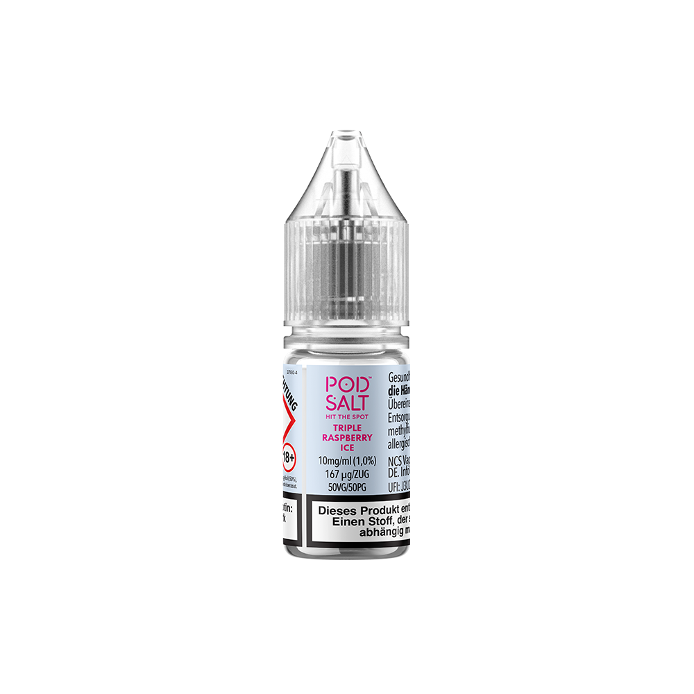 Pod Salt Xtra Nikotinsalz - Triple Raspberry Ice - Liquid 10mg 10ml