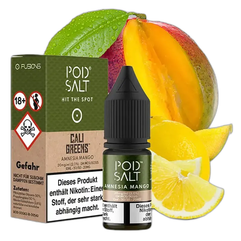 Pod Salt Fusion - Amnesia Mango - 10ml Liquid 20mg Nikotinsalz