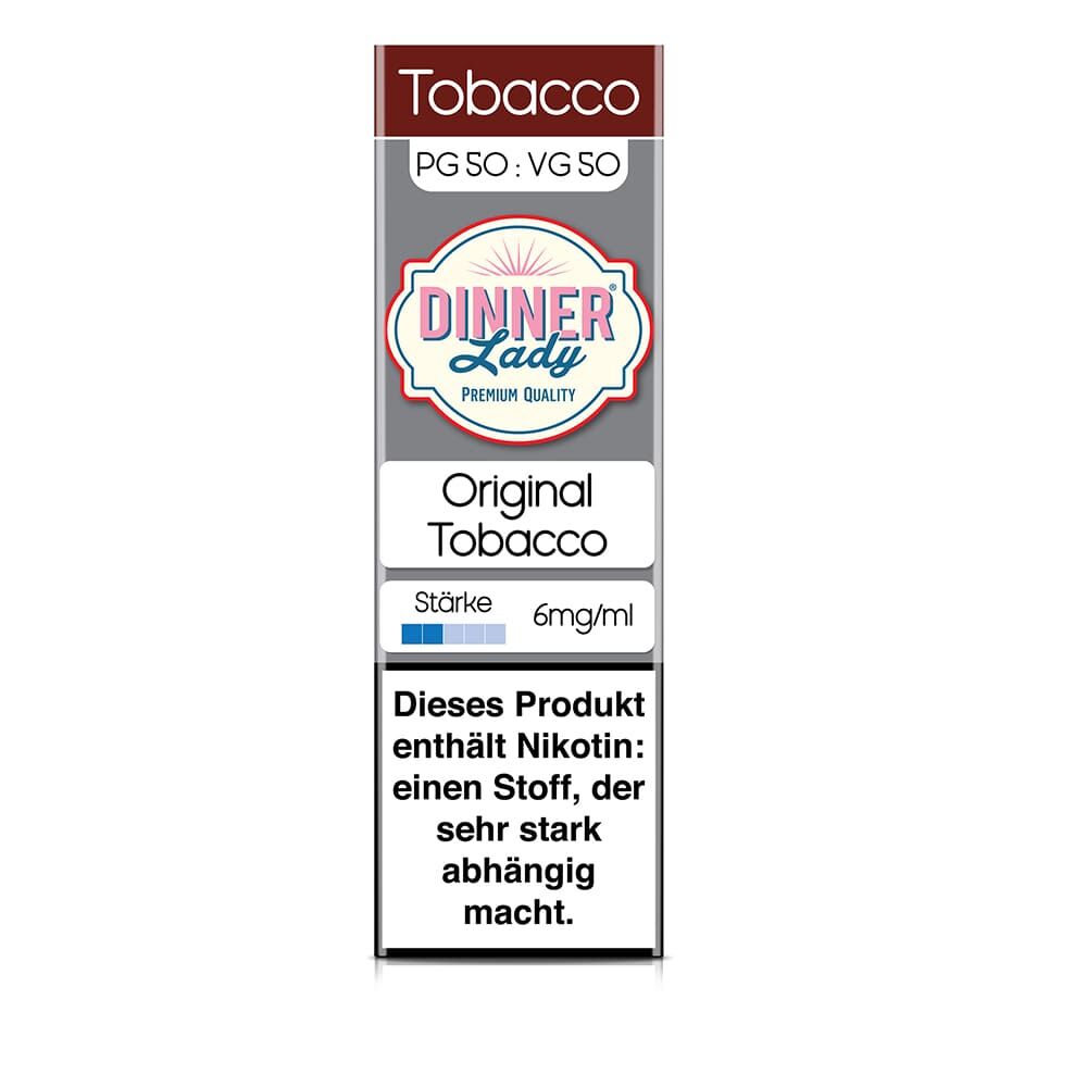 Dinner Lady Liquid - Original Tobacco - 50/50 10ml 6mg