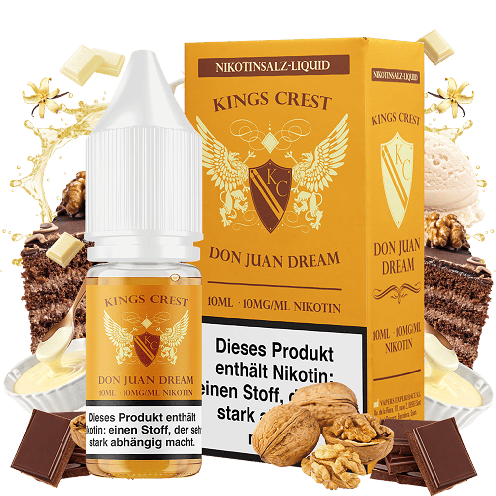 Kings Crest Nikotinsalz - Don Juan Dream - 10ml Liquid 10mg Kings Crest Nikotinsalz - Don Juan Dream - 10ml Liquid 10mg