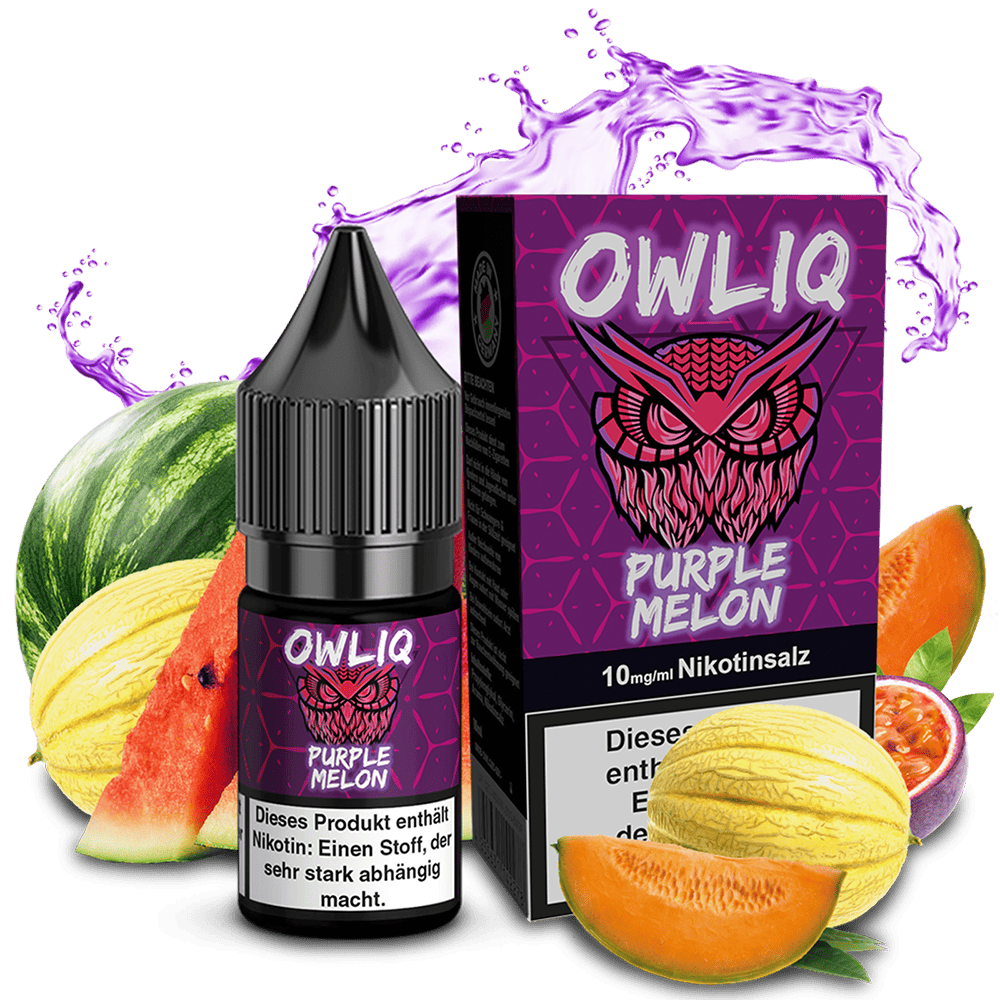 OWLIQ Nikotinsalz - Purple Melon - 10ml Liquid 10mg