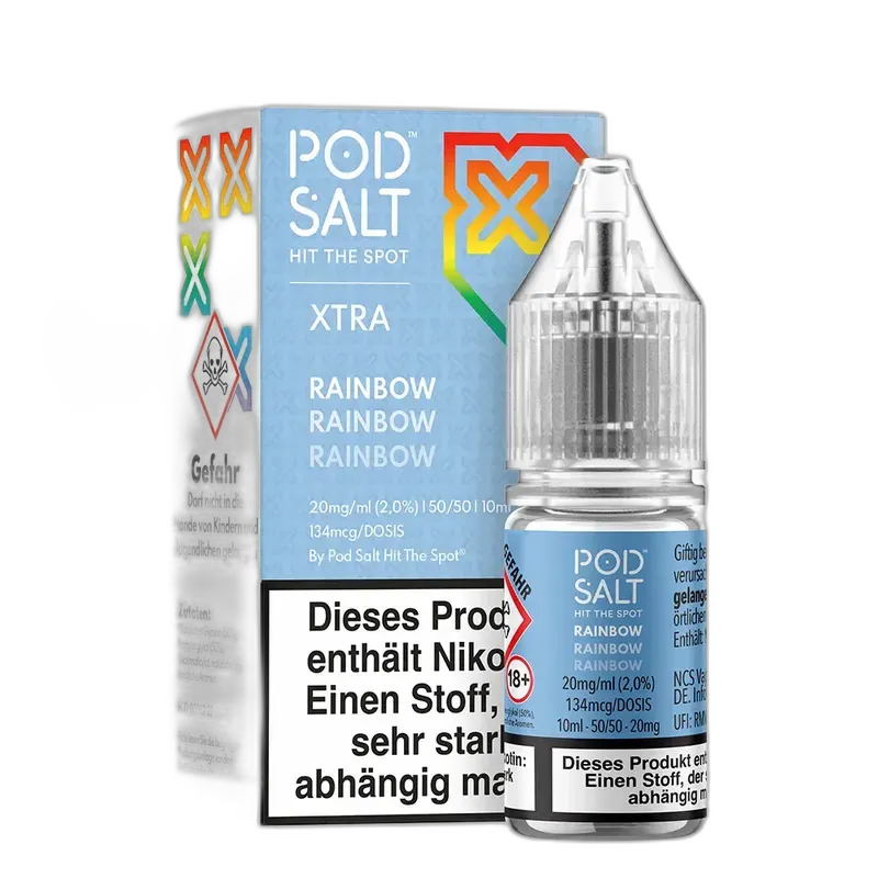 Pod Salt Xtra Nikotinsalz - Rainbow - 10ml Liquid 20mg
