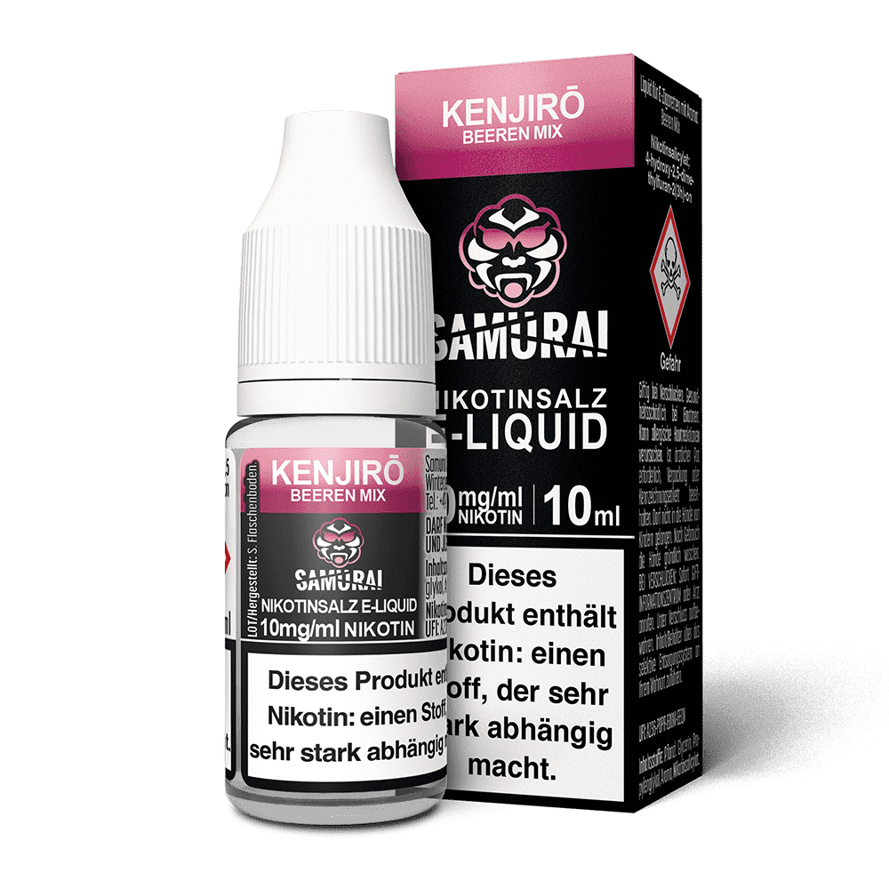 Samurai Nikotinsalz - Kenjiro Beeren Mix - Liquid 10mg 10ml