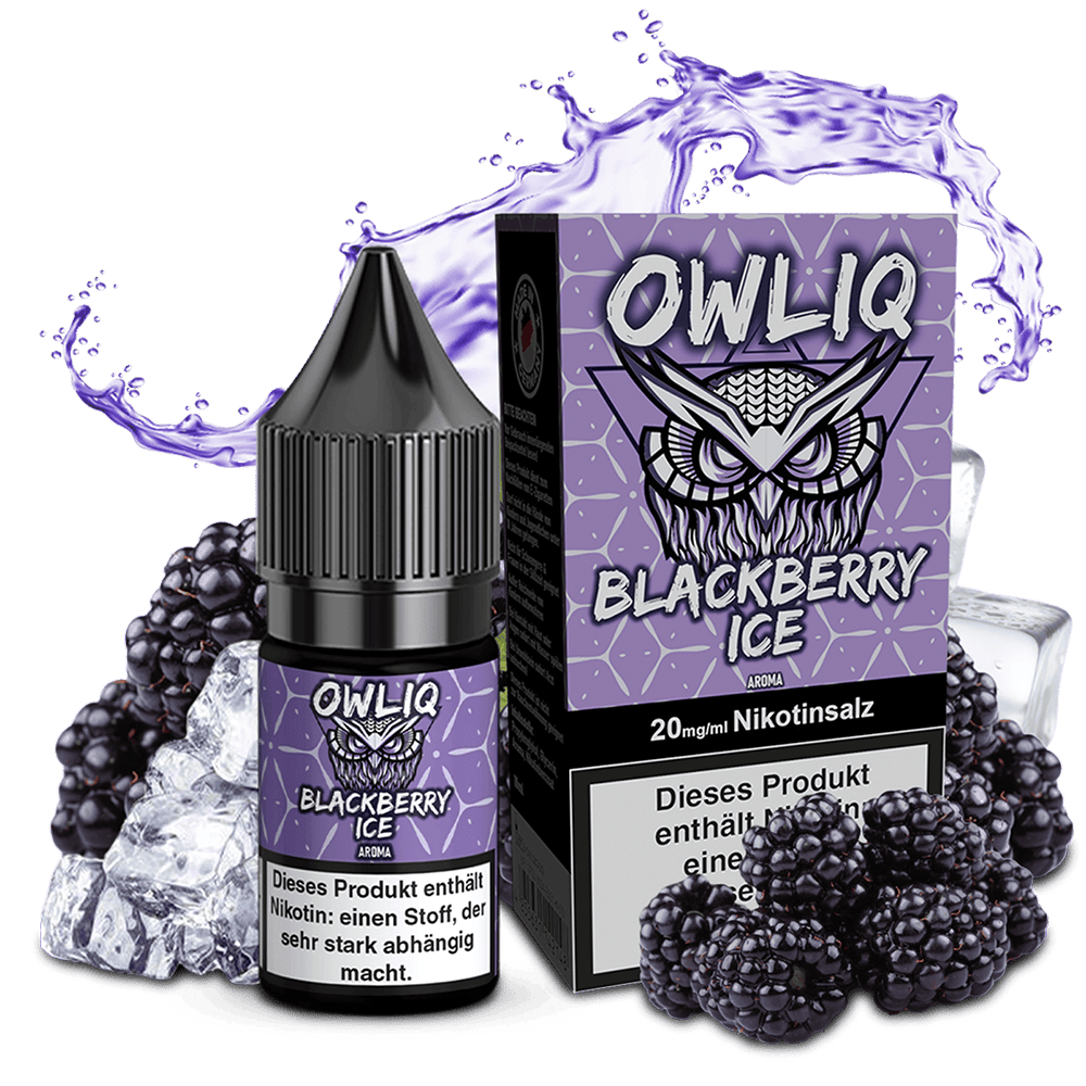 OWLIQ Nikotinsalz - Blackberry Ice - 10ml Liquid 20mg OWLIQ Nikotinsalz - Blackberry Ice - 10ml Liquid 20mg
