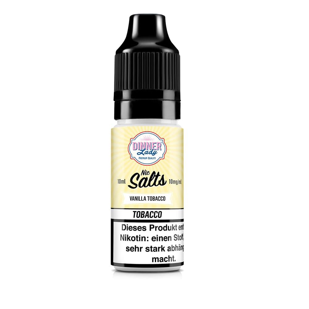 Dinner Lady Nikotinsalz - Vanilla Tobacco - 50/50 10ml Liquid 10mg