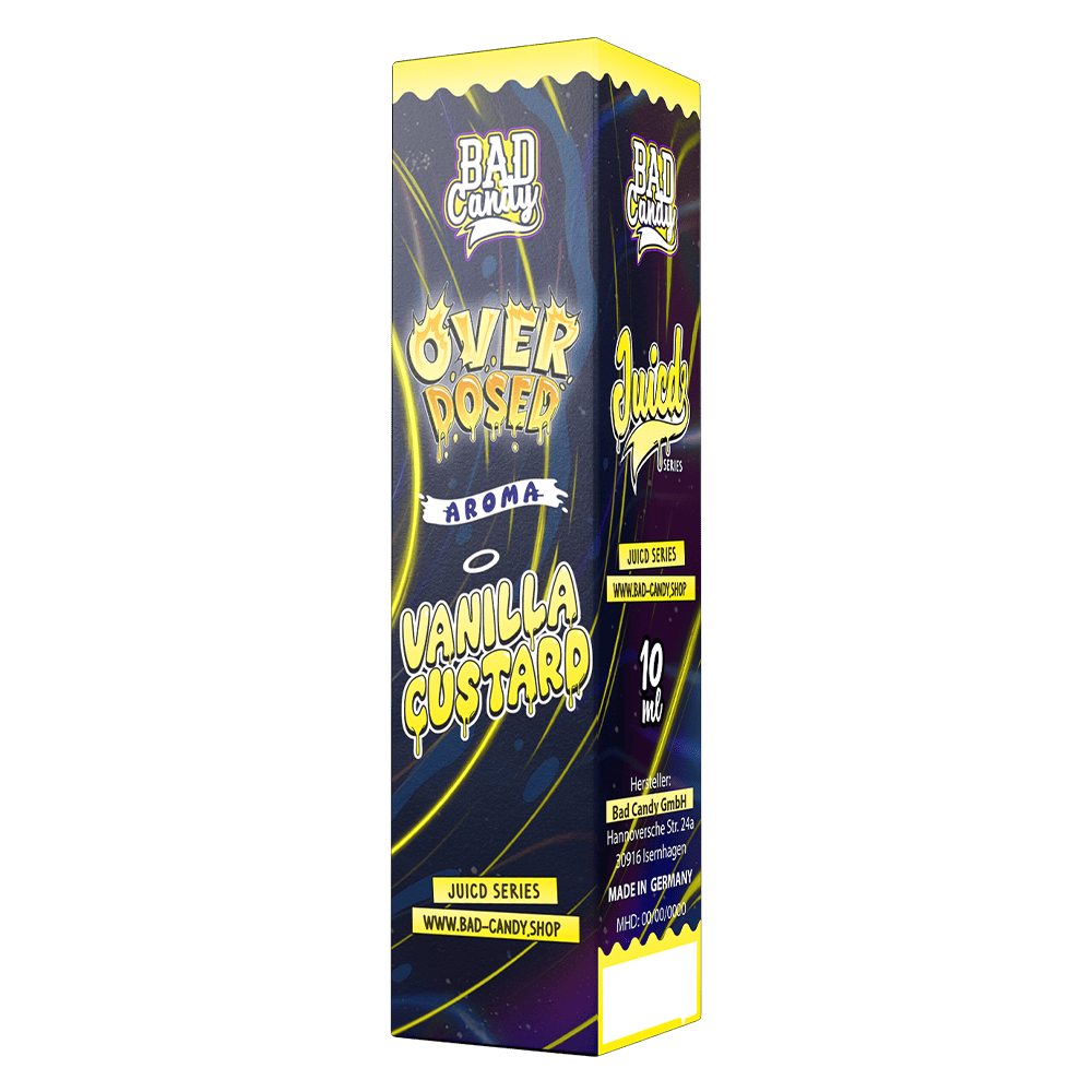 Bad Candy Longfill - Vanilla Custard - Overdosed 10ml Aroma in 60 ml Flasche
