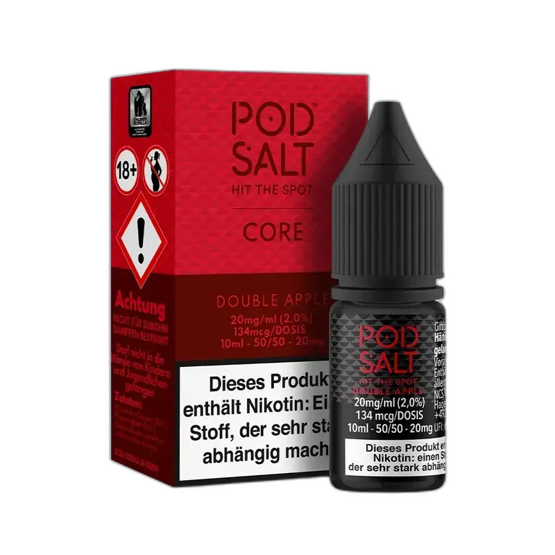 Pod Salt Core Nikotinsalz - Double Apple - 10ml Liquid 20mg