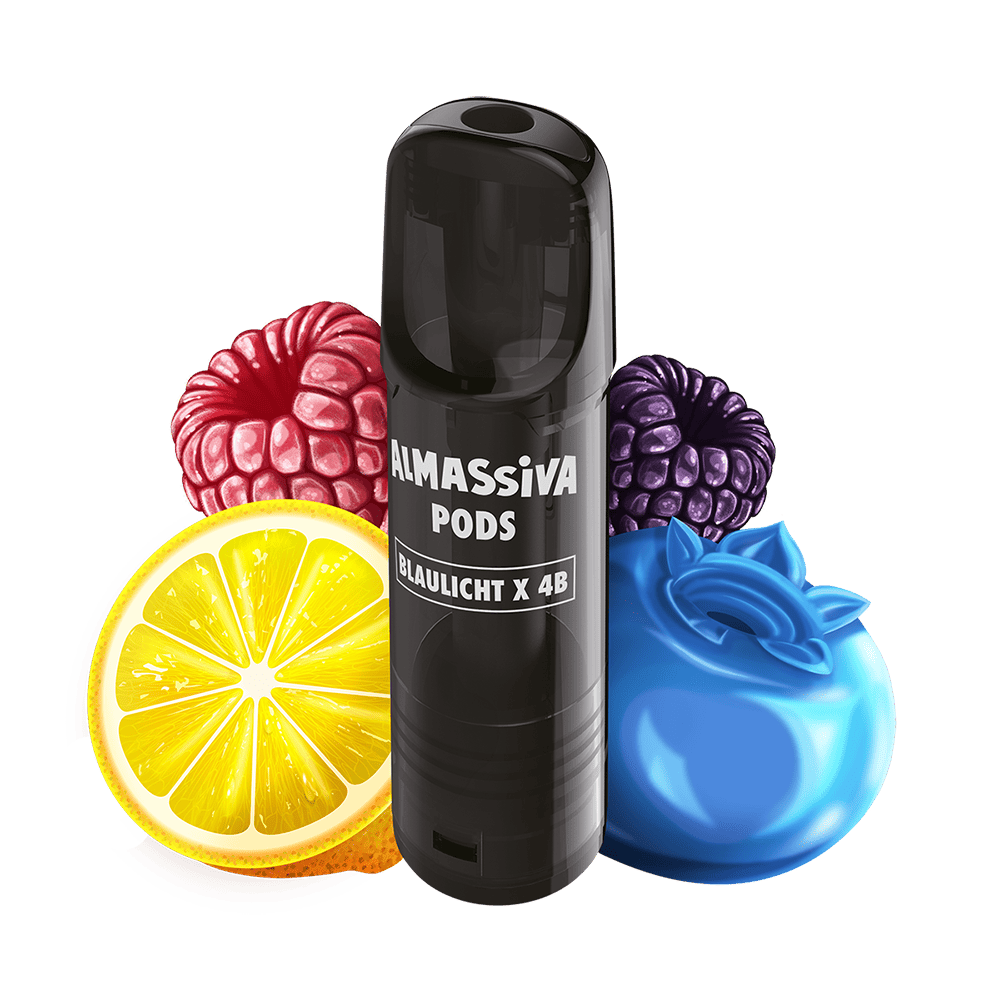 2x Almassiva Einweg Pod - Blaulicht X 4B - 17mg 2ml