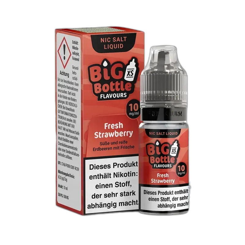 Big Bottle Flavours - Fresh Strawberry - 10ml 10mg Nikotinsalz