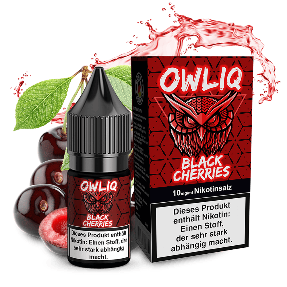 OWLIQ Nikotinsalz - Black Cherries - 10ml Liquid 10mg