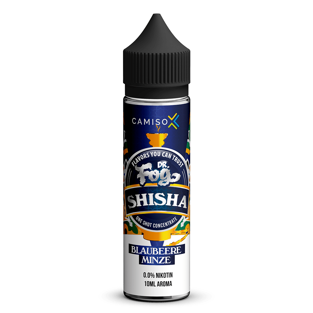 Dr. Fog Longfill - Blaubeere Minze - 10ml Aroma in 60ml Flasche