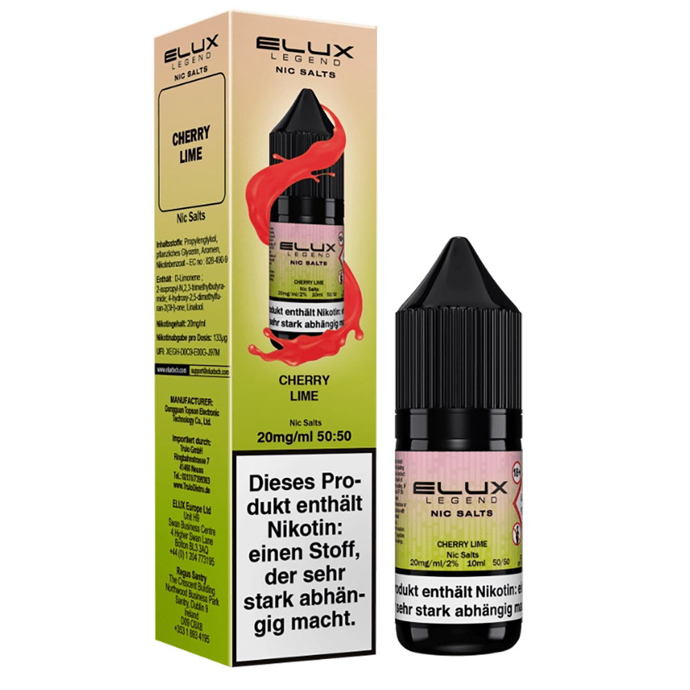 Elux Nikotinsalz - Cherry Lime - Liquid 10mg 10ml