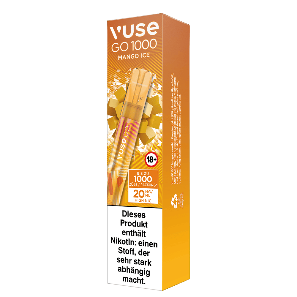 Vuse GO 1000 Mango Ice 20mg Einweg E-Zigarette