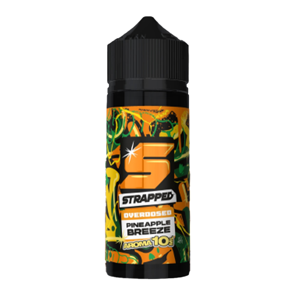 Strapped Longfill - Pineapple Breeze - Overdosed 10ml Aroma in 120ml Flasche