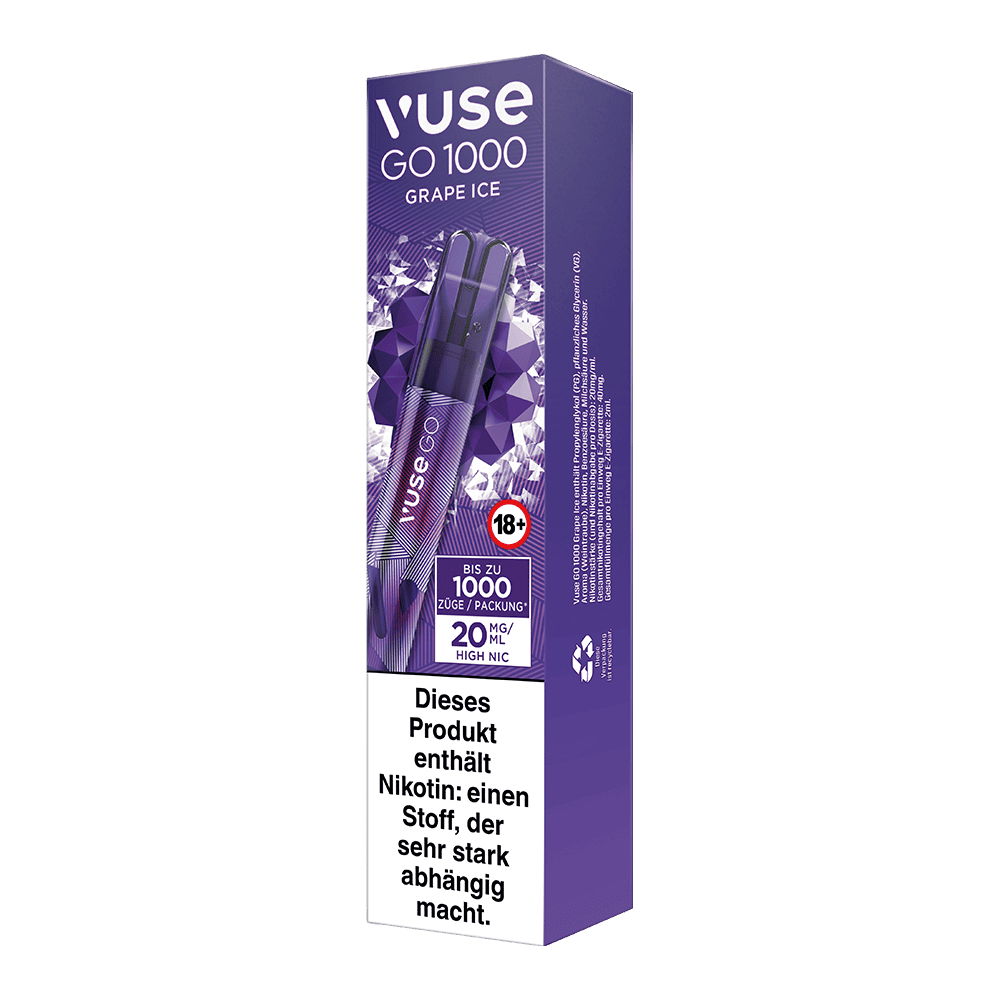 Vuse GO 1000 Grape Ice 20mg Einweg E-Zigarette