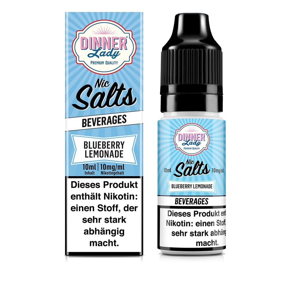 Dinner Lady Nikotinsalz - Blueberry Lemonade - 50/50 10ml Liquid 10mg