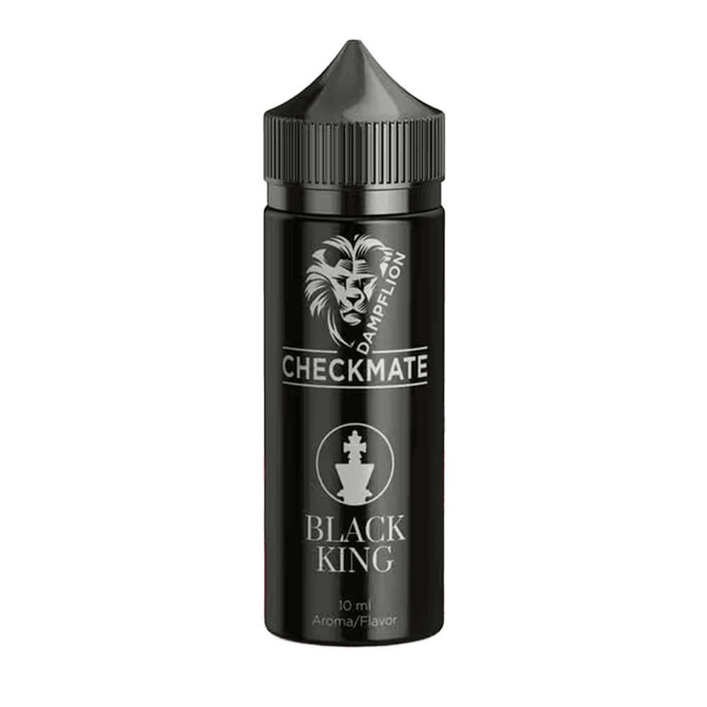 Dampflion Checkmate Longfill - Black King - 10ml Aroma in 120ml Flasche
