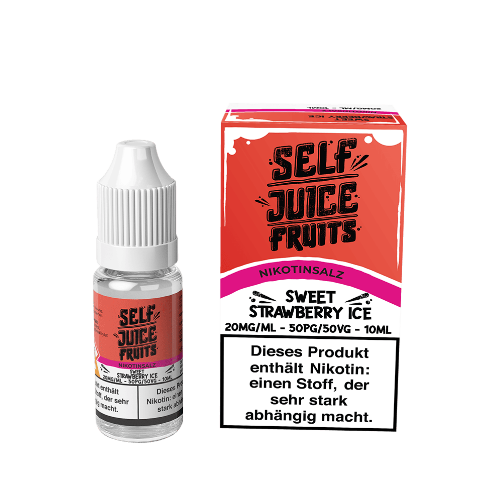 Self Juice Nikotinsalz - Sweet Strawberry Ice - 10ml Liquid 20mg Self Juice Nikotinsalz - Sweet Strawberry Ice - 10ml Liquid 20mg