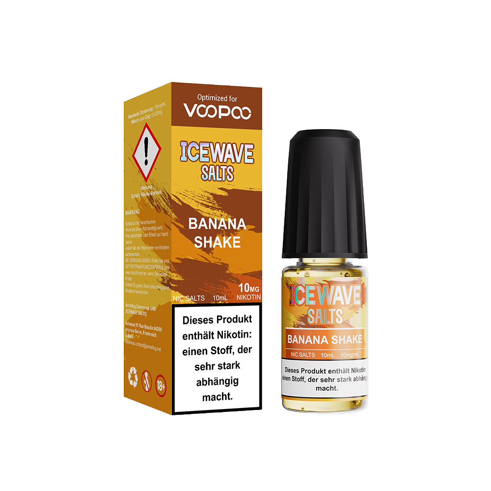 Icewave Nikotinsalz - Banana Shake - 10ml Liquid 10mg