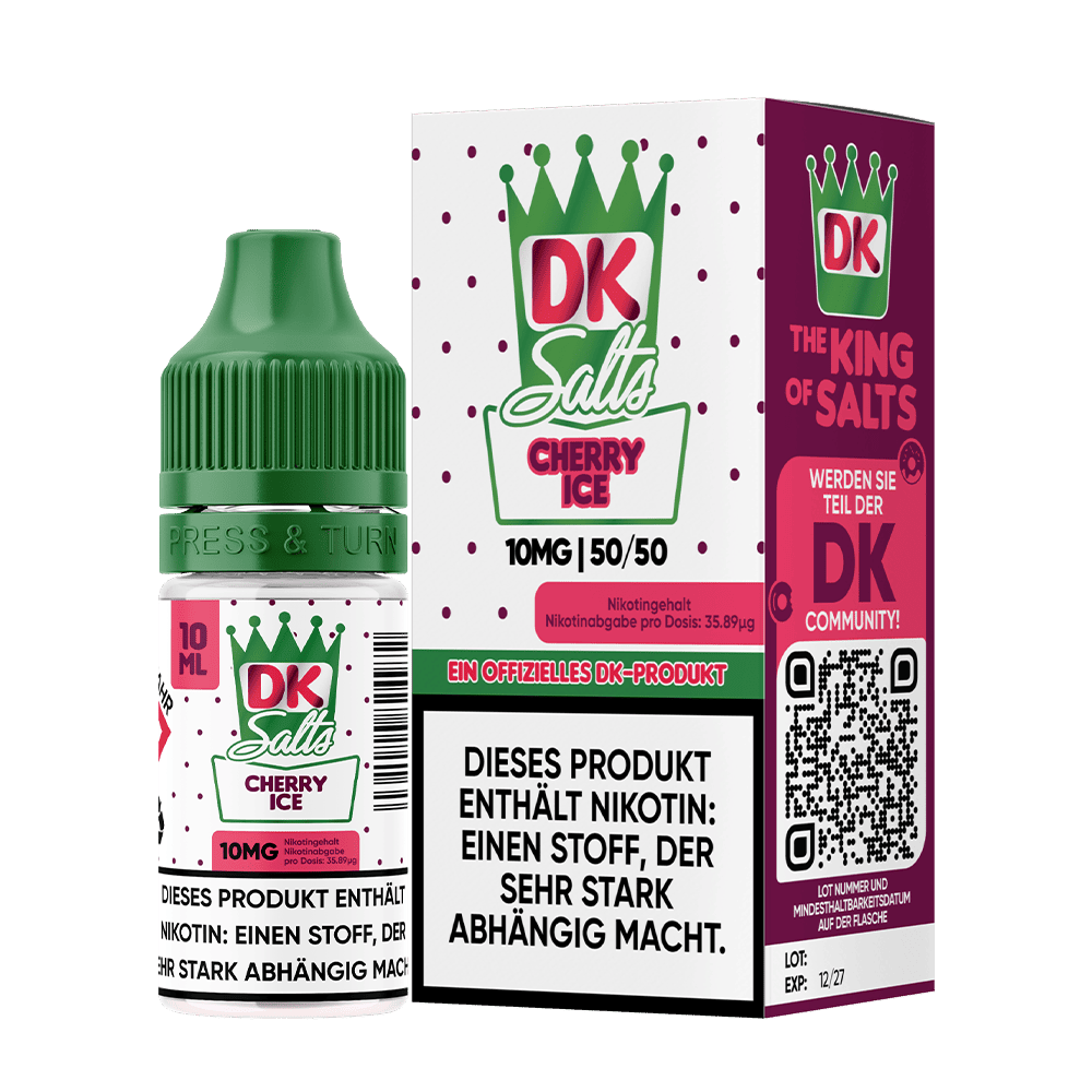 DK Salts Nikotinsalz - Cherry Ice - Liquid 10mg 10ml