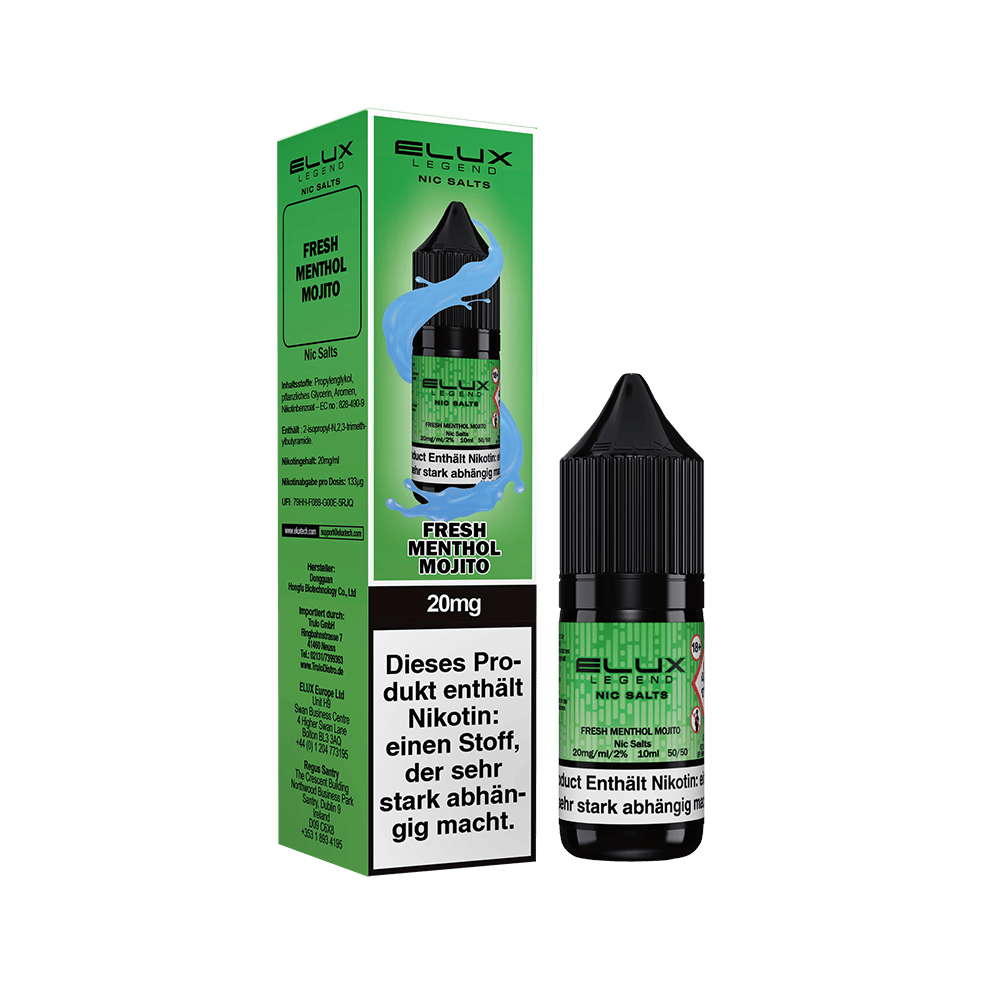 Elux Nikotinsalz - Fresh Menthol Mojito - Liquid 20mg 10ml