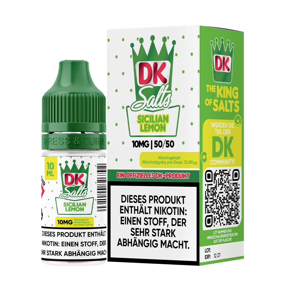 DK Salts Nikotinsalz - Sicilian Lemon - Liquid 10mg 10ml