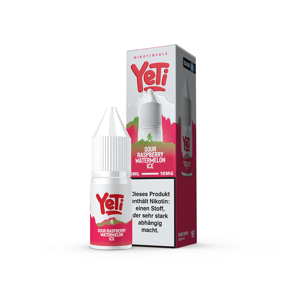 Yeti Summit Nikotinsalz - Sour Raspberry Watermelon Ice - Overdosed 10ml Liquid 10mg