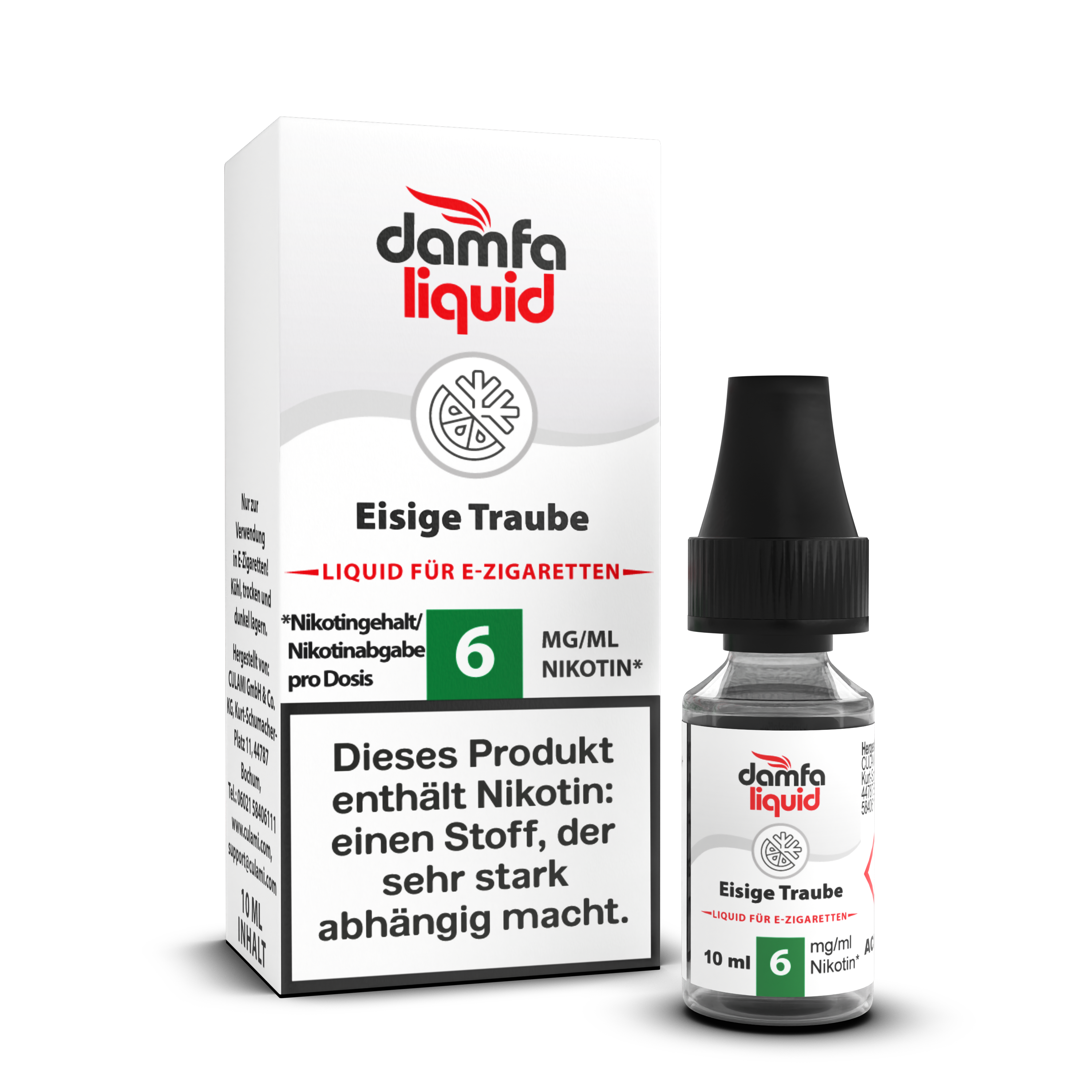 damfaliquid Eisige Traube 6mg 10ml