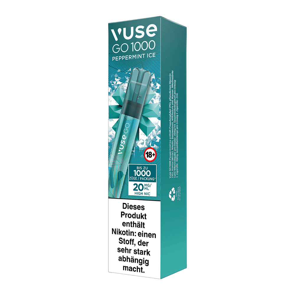 Vuse GO 1000 Peppermint Ice 20mg Einweg E-Zigarette