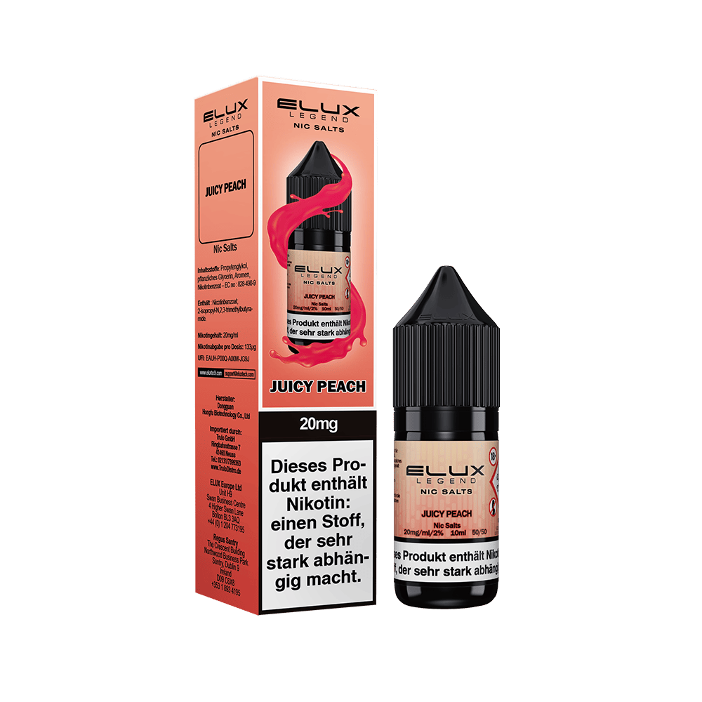 Elux Nikotinsalz - Juicy Peach - Liquid 20mg 10ml