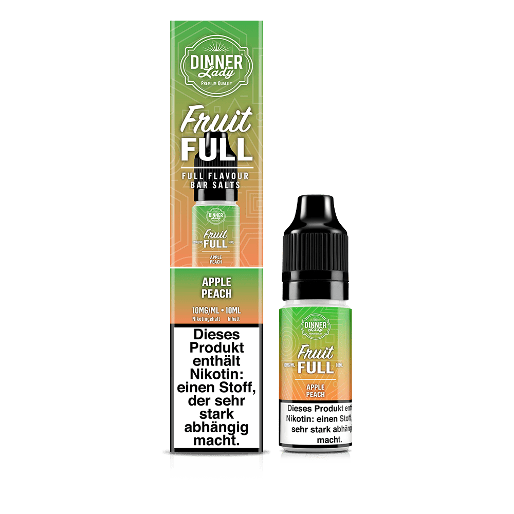 Dinner Lady Fruit Full Nikotinsalz - Apple Peach - 10ml Liquid 10mg